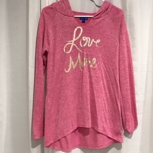 Pink and Gold Sweater Blouse